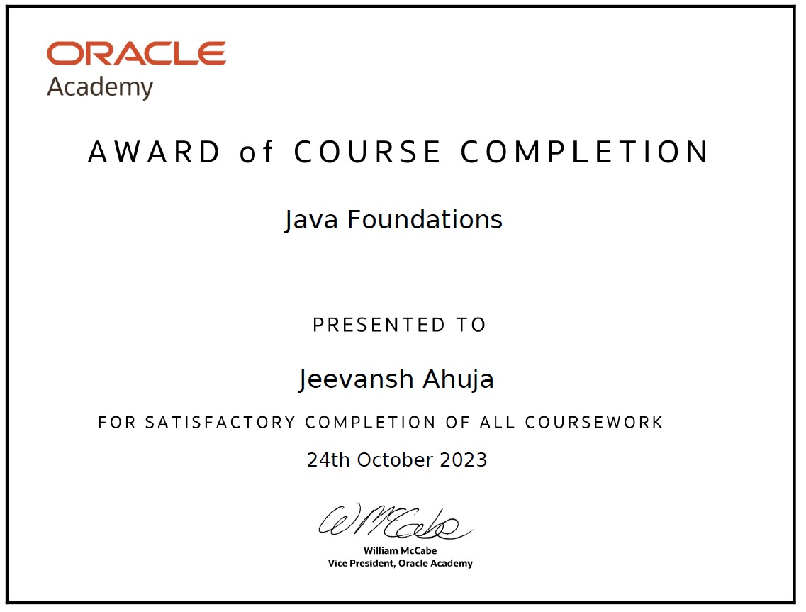 Java Foundation